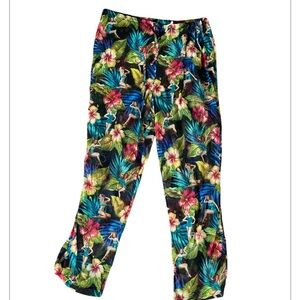 Vgt swim cover up pants size XL floral beach pants Kathy Ireland floral shear